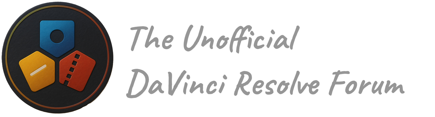 The Unofficial DaVinci Resolve Forum